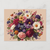 Feierlichkeiten Geburtstag Postkarte (Vorderseite)