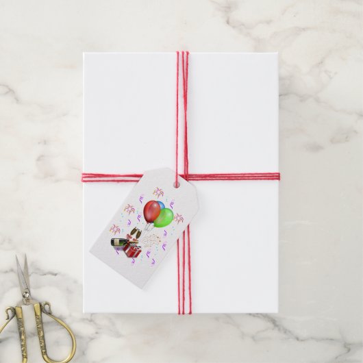Feierlichkeiten Geschenkanhänger (Mit Garn)