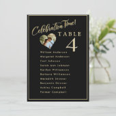 Feierlichkeiten Hochzeiten Foto Sitzplakate Karten (Stehend Vorderseite)