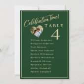 Feierlichkeiten Hochzeiten Foto Sitzplakate Karten (Vorderseite)