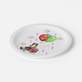 Feierlichkeiten Pappteller (Schrägansicht)