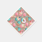 Feierlichkeiten Süßes Nachspeisen Serviette (Ecke)