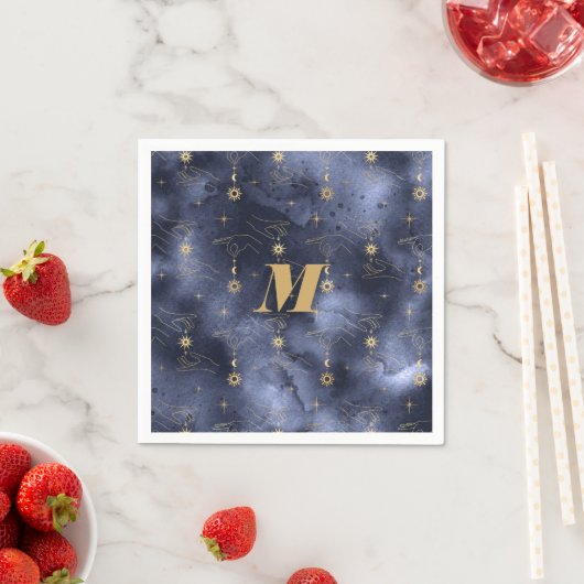 Feierlichkeiten Tarot Card Handastrologer Serviette (Beispiel)