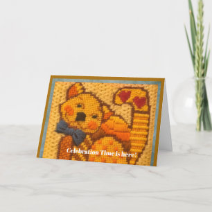 Feierlichkeiten Zeit Happy Cat Geburtstag! Karte