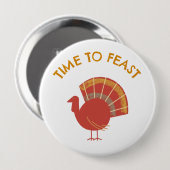 Feierlichkeiten zu dieser Türkei Button (Vorne & Hinten)