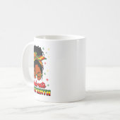 Feierlichkeiten zum 19. Juni in Afrika mit schwarz Kaffeetasse (Vorderseite Links)