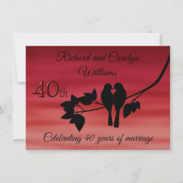 Feierlichkeiten zum 40-jährigen Jubiläum der Loveb Einladung