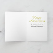 Feierlichkeiten zum 50. Hochzeitstag Karte (Innenseite)