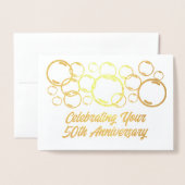 Feierlichkeiten zum 50. Jahrestag Folienkarte (Vorderseite mit Umschlag)