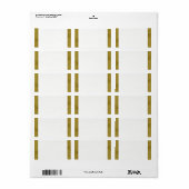 Feierlichkeiten zum 50. Jubiläum: Adressaufkleber (Vorne)