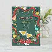 Feierlichkeiten zum Geburtstag - Einladungen (Stehend Vorderseite)