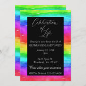 Feierlichkeiten zum Gedenkfeiern Einladung (Vorne/Hinten)