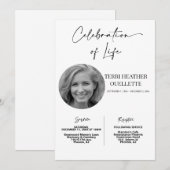 Feierlichkeiten zum Gedenktag der Beerdigung Einladung (Vorne/Hinten)