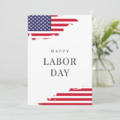 Feierlichkeiten zum glücklichen Arbeitstag Dankeskarte (Stehend Vorderseite)