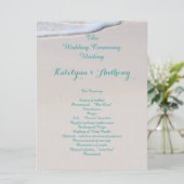 Feierlichkeiten zum Hochzeitsfeiern am Strand Programm (Stehend Vorderseite)