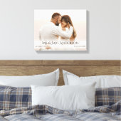 Feierlichkeiten zum Hochzeitstag im Foto Leinwanddruck (Insitu (Schlafzimmer))