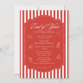 Feierlichkeiten zum Jahresende Weihnachtsfest im U Einladung (Vorderseite)