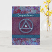 Feierlichkeiten zum Jahrestag der nüchternen Erhol Karte (Gelbe Blume)