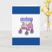 Feierlichkeiten zum jüdischen Urlaub Karte (Gelbe Blume)