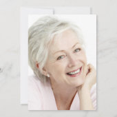 Feierlichkeiten zum Leben Beerdigung Foto Pink Flo Einladung (Rückseite)