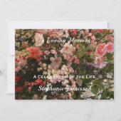 Feierlichkeiten zum Leben Einladung Boho Chic Blum (Vorderseite)