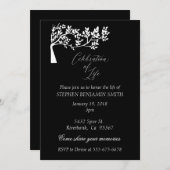 Feierlichkeiten zum Lebenserinnerungsbaum Einladung (Vorne/Hinten)