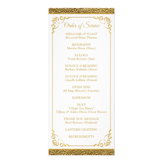 Feierlichkeiten zum Life-Programm mit Foto Werbekarte (Hinten)