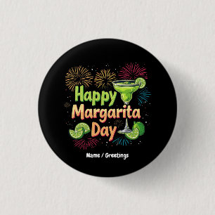 Feierlichkeiten zum Margarita-Tag Button