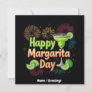 Feierlichkeiten zum Margarita-Tag Einladung