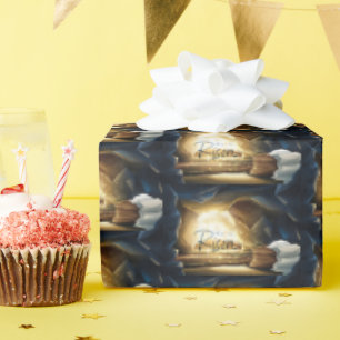 Feierlichkeiten zum Ostersonntag - Er ist erwacht Geschenkpapier
