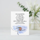 Feierlichkeiten zum Skisprung Pig Einladung (Stehend Vorderseite)