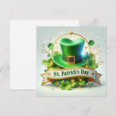 Feierlichkeiten zum St. Patrick's Day Feiertagskarte (Vorne/Hinten)