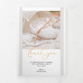 Feiern 10 Foto Vielen Dank Dreifach Gefaltete Karte (Cover)