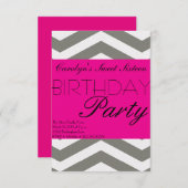 Feiern 16 . Geburtstag zum Geburtstag Einladung (Vorne/Hinten)