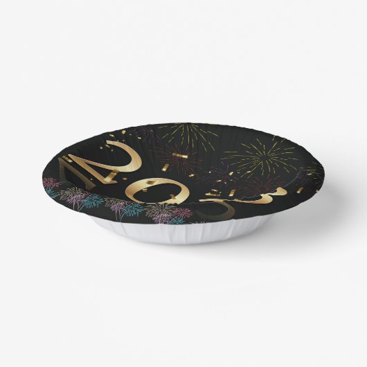 Feiern 2023 pappteller (Gewinkelt)