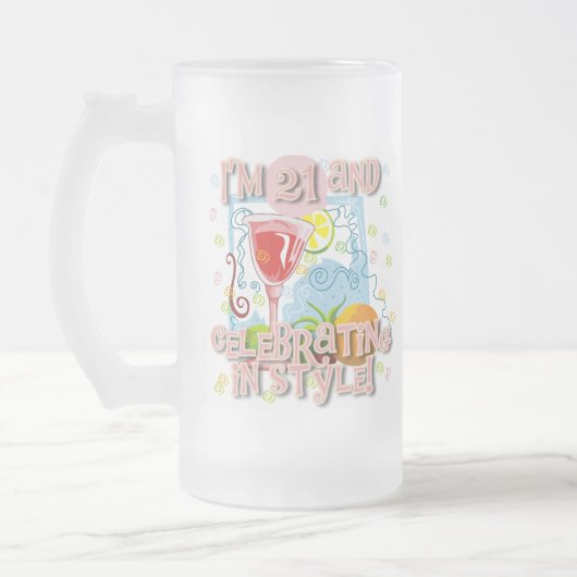 Feiern 21 in der Art Mattglas Bierglas (Links)