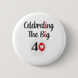 Feiern 40 button