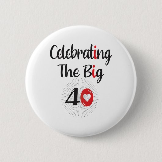 Feiern 40 button (Vorderseite)