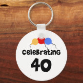 Feiern 40 schlüsselanhänger (Vorderseite)