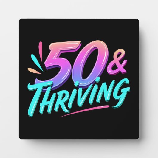 Feiern 50. & 3. Geburtstag Fotoplatte (Vorderseite)