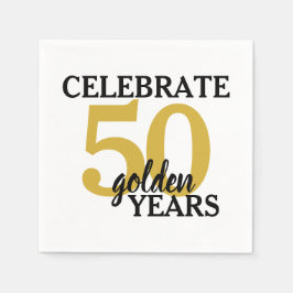 Feiern 50 Goldene Jahre 50. Hochzeitstag Serviette