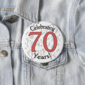 Feiern 70 Jahre Konfetti Geburtstag riesige Taste Button (Beispiel)