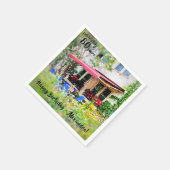 Feiern 80 Jahre Geburtstagspapier Napkin Serviette (Ecke)