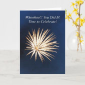 Feiern - Abschluss - Glückwunsch Karte (Gelbe Blume)