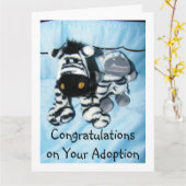 FEIERN **ADOPTION** KARTE (Gelbe Blume)