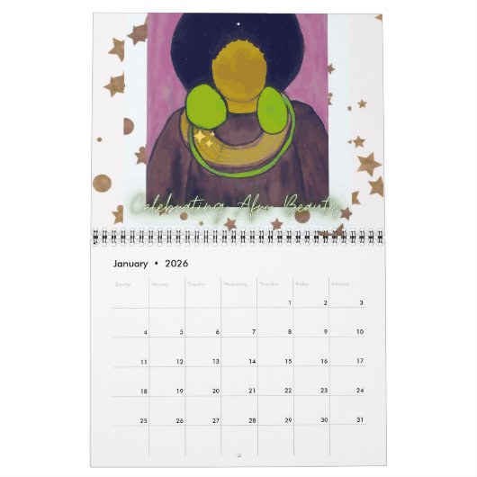 Feiern Afro Beauty Kalender (Jan 2026)
