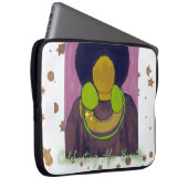 Feiern Afro Beauty Laptopschutzhülle (Vorne Rechts)
