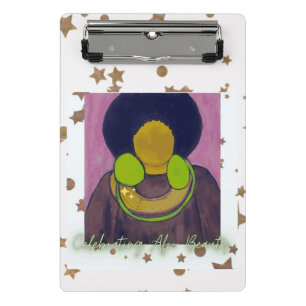 Feiern Afro Beauty Mini Klemmbrett