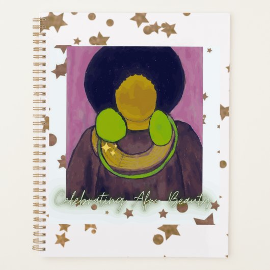 Feiern Afro Beauty Planer (Vorderseite)