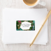 Feiern am magischen Fantasy-See Adressaufkleber (Insitu)